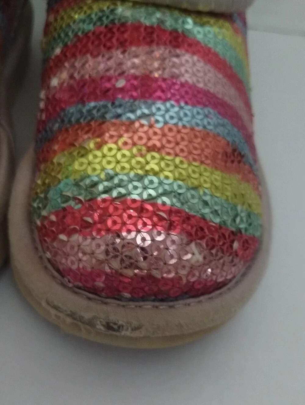 UGG Girl's Mural Rainbow Sequin Ankle Boots